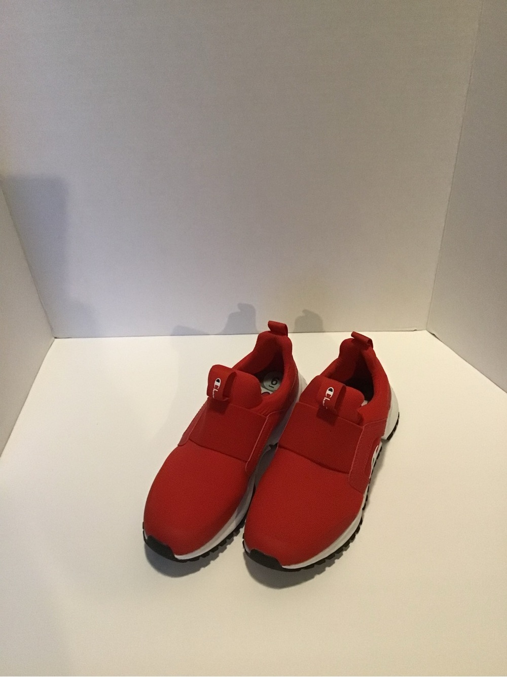 Champion Red Slip-On Athletic Sneakers